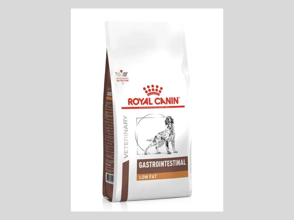 Royal Canin Veterinary Diet Gastrointestinal Low Fat dog food for sensitive stomachs