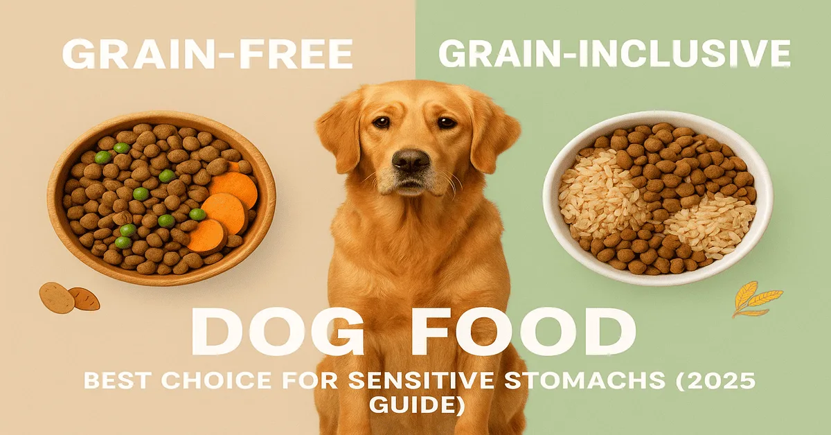 Grain-Free vs Grain-Inclusive Dog Food for Sensitive Stomachs – Vet Approved 2025 Guide