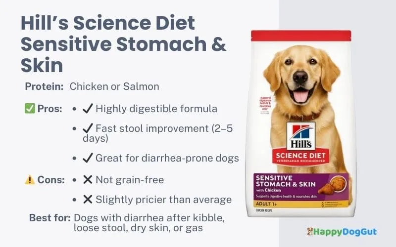 Hill’s Science Diet Sensitive Stomach & Skin dry dog food kibble for dogs with digestive issues