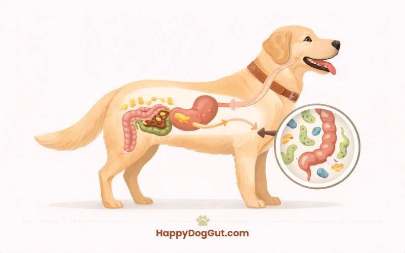 dog digestion process and gut health explained